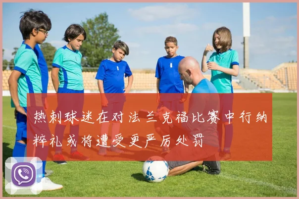 热刺球迷在对法兰克福比赛中行纳粹礼或将遭受更严厉处罚